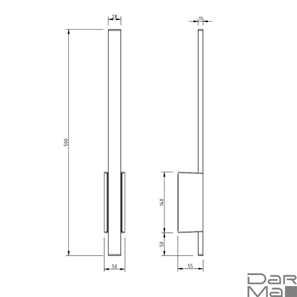 Уличный настенный светодиодный светильник Escada 30009W/01Led
