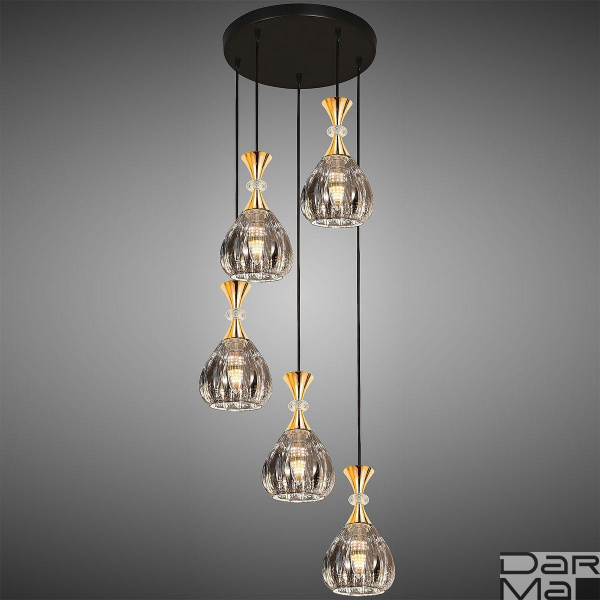 Подвесная люстра Reluce 09015-0.9-05 Smoke