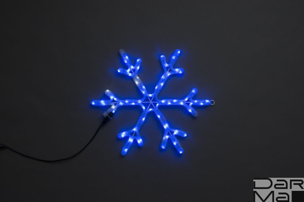 "LED-XM(FR)-2D-CK005-B-24""-F(W) Мотив Снежинка синий"