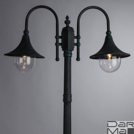 Садово-парковый светильник Arte Lamp Malaga A1086PA-2BG