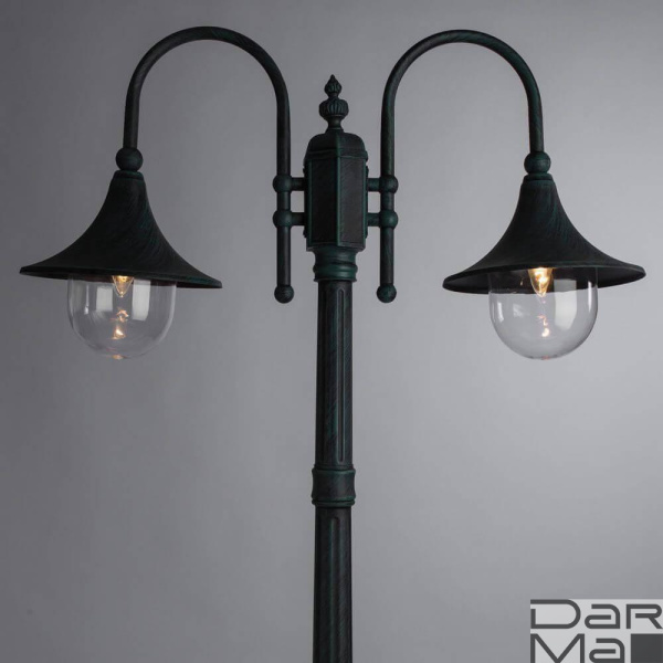 Садово-парковый светильник Arte Lamp Malaga A1086PA-2BG
