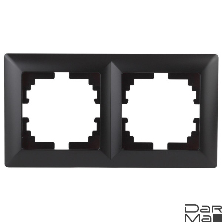 Рамка 2-постовая ЭРА Intro Solo антрацит 4-502-05 Б0043414