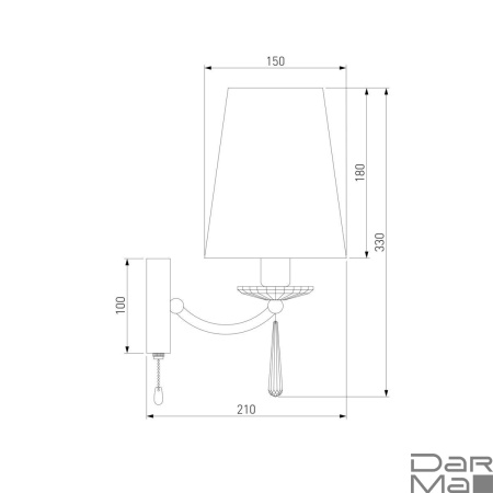 Бра Eurosvet 60079/1 хром