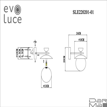 Бра Evoluce Genova SLE220201-01