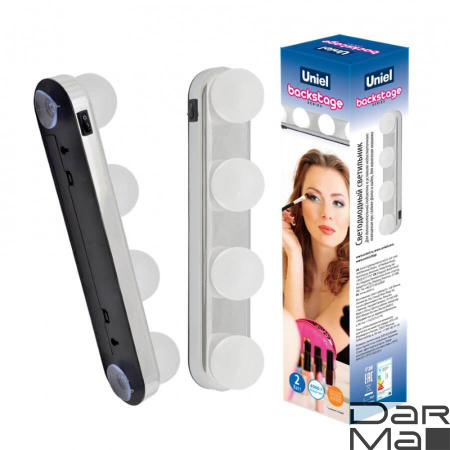 Настенный светодиодный светильник Uniel Backstage ULM-F54-2W/4000K/4AA IP20 Chrome UL-00006856