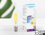 Лампа светодиодная филаментная Ambrella light E14 6W 4200K прозрачная 202215