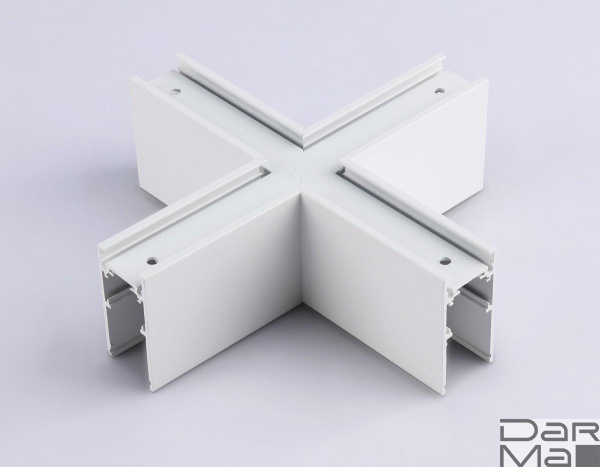 Коннектор X-образный для накладного шинопровода Ambrella light Track System Magnetic GL3375