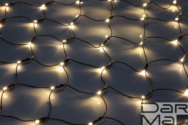 LED-SNL-C-432-2*3M-240V-WW/BL БЕЛЫЕ ТЕПЛ. LED на чернoм проводе, с контроллером, соединяемая