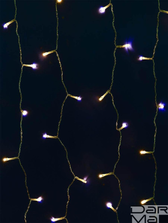 Гирлянда на солнечных батареях Uniel Занавес USL-S-131/PT1515 Warm White Curtain UL-00006538