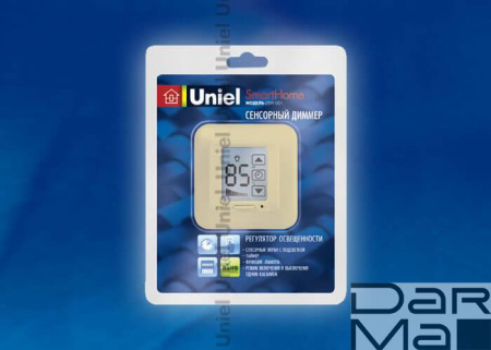 Диммер Uniel USW-001-LCD-DM-40/500W-TM-M-BG 04029