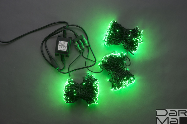 LED-BS-200*3-20M*3-24V-G (TYPE-3A) 3 нити, зеленый