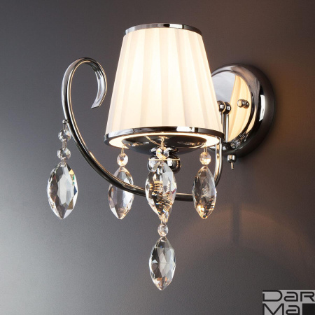 Бра Eurosvet 10021/1 хром/прозрачный хрусталь Strotskis