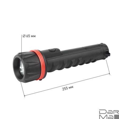 Ручной светодиодный фонарь ЭРА Трофи от батареек 255х65 54 лм TR3D Б0019830