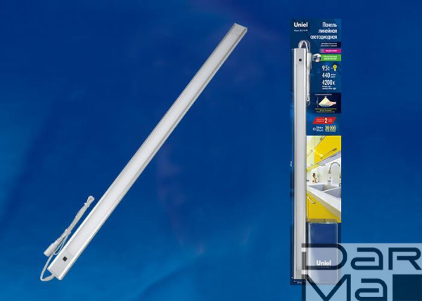 Мебельный светодиодный светильник Uniel ULI-F40-9W/4200K Sensor IP20 Silver UL-00002882