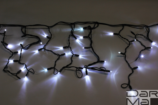 LED-RPLR-160-4.8M-24V-W/BL-F(W) W/O, Flash (НОВЫЙ КОННЕКТОР) на черн. проводе без шнура 24V/240V