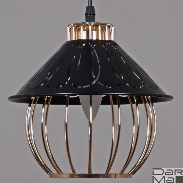 Подвесная люстра Reluce 02503-0.9-03 BK+GD