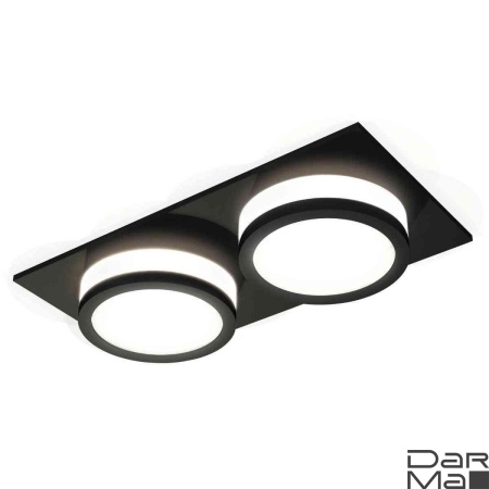 Комплект встраиваемого светильника Ambrella light Techno Spot XC7636041 SBK/FR черный песок/белый матовый (C7636, N7121)