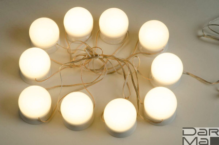 Подсветка для зеркал Uniel Backstage белый ULM-F50-8W/SW/10/Dim IP20 White UL-00006857