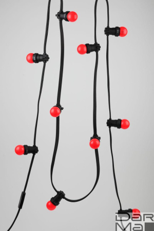 Лампа светодиодная ЭРА E27 1W 3000K красная ERARL45-E27 Б0049575