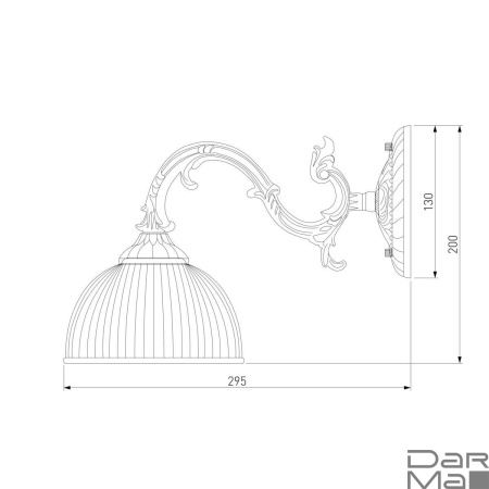 Бра Eurosvet Caldera 60106/1 античная бронза