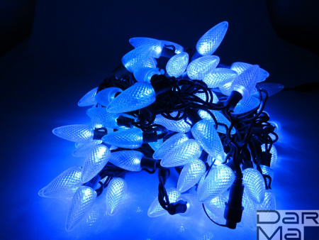 LED-PL-C9-8-G-220V-18-B, 20м, 96 LED синий