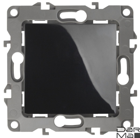 Кнопка ЭРА 12 10AX 250V чёрный 12-1111-06 Б0047835