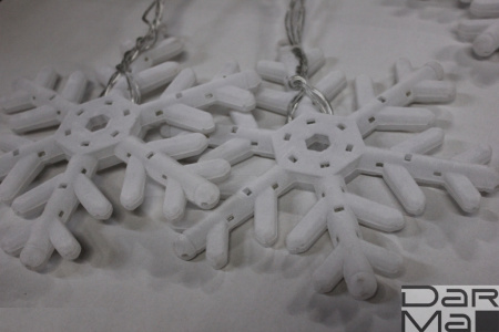 СНЕЖИНКИ с контр.LED-SNOW-FZ(198)-8-2.5M-230V-W/B