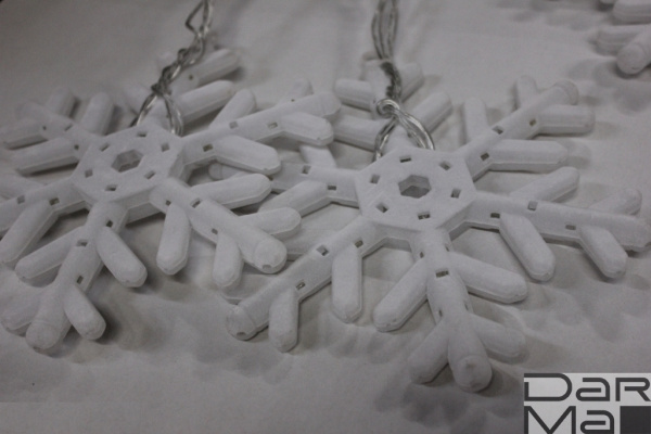 СНЕЖИНКИ с контр.LED-SNOW-FZ(198)-8-2.5M-230V-W/B