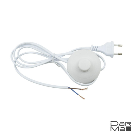 Шнур сетевой с вилкой и выключателем Uniel UCX-C20/02A-170 White UL-00004434