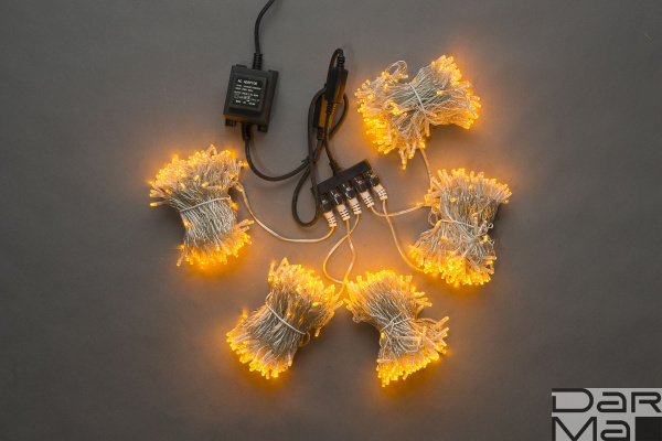 LED-BS-200*5-20M*5-24V-Y прозрачный пр. (Flash через каждые 7 светодиодов)