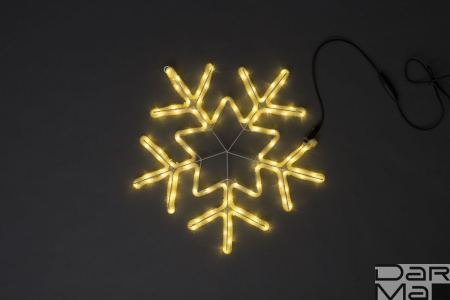 LED-XM-(FR)-2D-CK006-С-WW Снежинка белая теплая 56х57см, 230V, NEW!