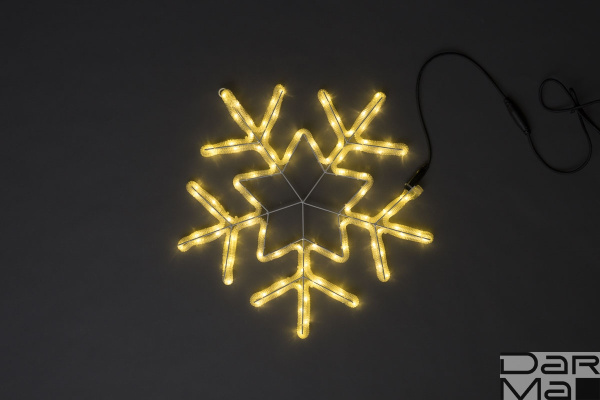 LED-XM-(FR)-2D-CK006-С-WW Снежинка белая теплая 56х57см, 230V, NEW!