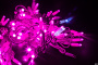 LED Гирлянда-нить (дюраплей) 10 м Розовая 100 LED, флэш белый  Каучук б/провода