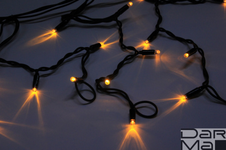 LED-RPLR-160-4.8M-24V-Y/BL W/O (НОВЫЙ КОННЕКТОР) на черн. проводе без шнура 24V/240V