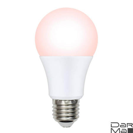 Лампа светодиодная диммируемая для птиц Uniel E27 9W LED-A60-9W/SCEP/E27/FR/DIM IP65 PLO65WH UL-00003189
