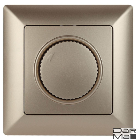 Диммер поворотный ЭРА Intro Solo 600W шампань 4-401-04 Б0043399