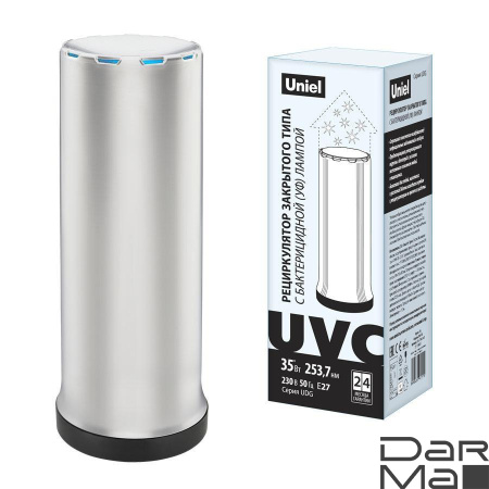 Ультрафиолетовый бактерицидный рециркулятор Uniel UDG-T30A UVCB White/Black UL-00007697