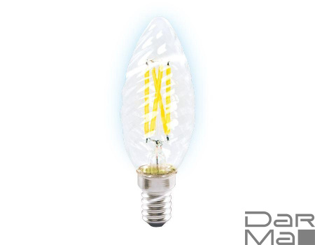 Лампа светодиодная филаментная Ambrella light E14 6W 6400K прозрачная 202126
