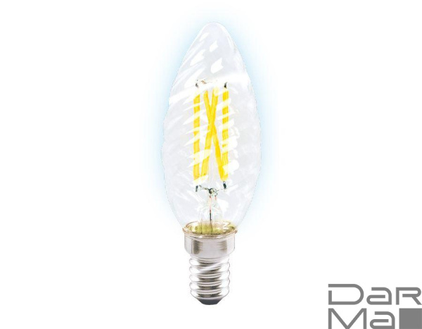 Лампа светодиодная филаментная Ambrella light E14 6W 6400K прозрачная 202126