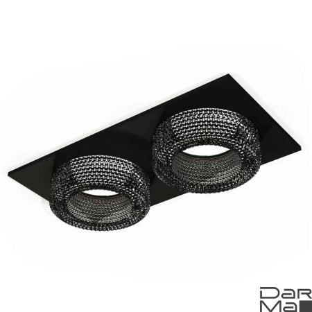 Комплект встраиваемого светильника Ambrella light Techno Spot XC7636021 SBK/BK черный песок/тонированный (C7636, N7192)