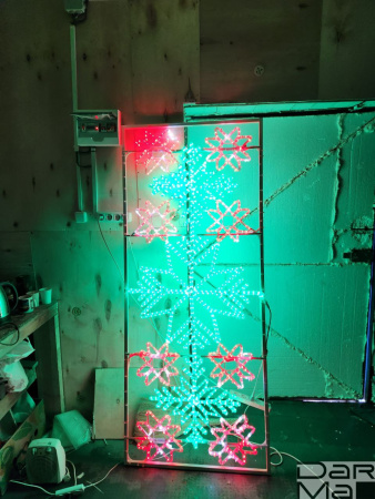 Светодиодная консоль DarMa "Слуцкий пояс" на металлокаркасе, цвет: R/G, 200см х 80см, 220