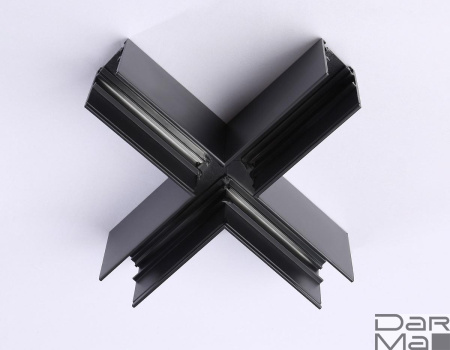 Коннектор X-образный для накладного шинопровода Ambrella light Track System Magnetic GL3376