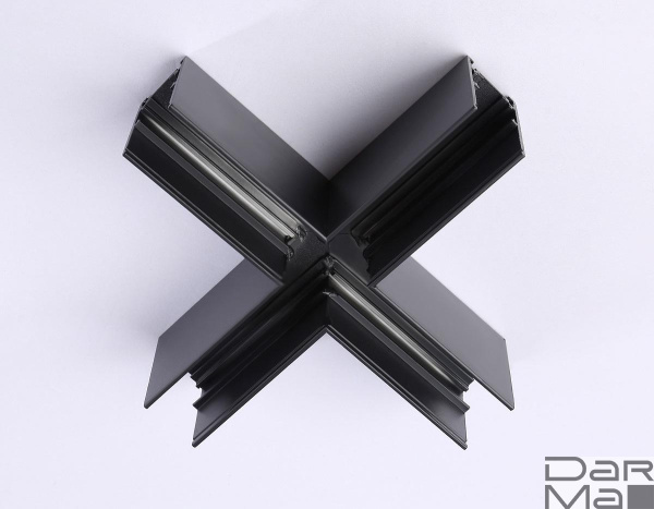 Коннектор X-образный для накладного шинопровода Ambrella light Track System Magnetic GL3376