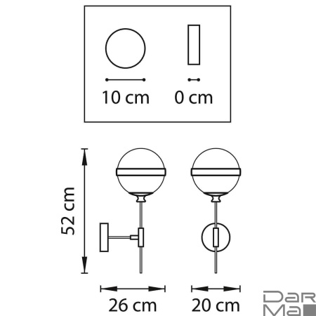 Бра Lightstar Globo 813617