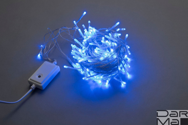 LED-BW-200-20M-240V-B, синяя на прозрачном пров