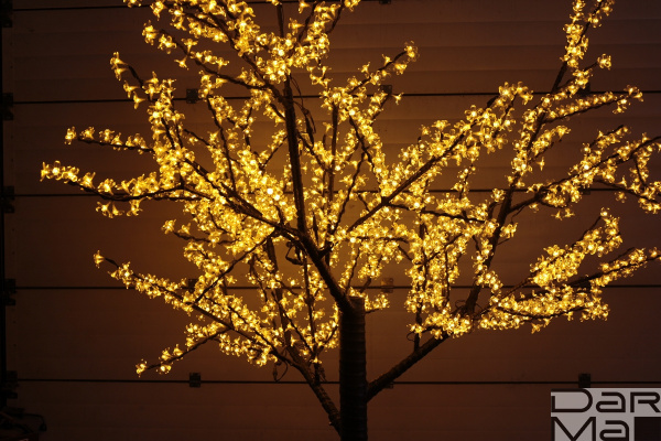 CBL-2.5-1728 LED вишня H:2,5m D2,0 м., желтое