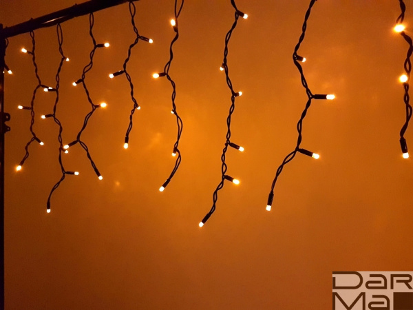 NEW LED-RPLR-160-4.8M-240V-Y/BL желтые светодиоды/черный провод