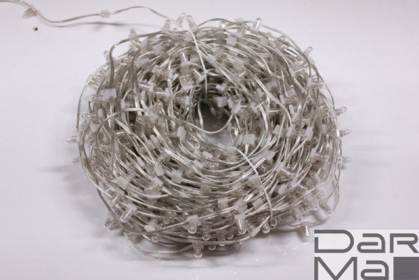 LED-LP-15СМ-100M-666L-12V-M/CL, LED клип-лайт Мульти c КОЛПАЧКОМ, прозрачный провод NEW 2022