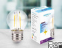 Лампа светодиодная филаментная Ambrella light E27 6W 4200K прозрачная 203915