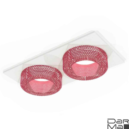 Комплект встраиваемого светильника Ambrella light Techno Spot XC7635022 SWH/PI белый песок/розовый (C7635, N7193)